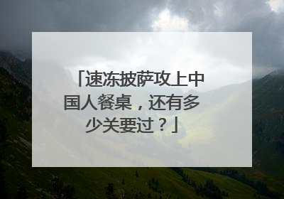 速冻披萨攻上中国人餐桌，还有多少关要过？
