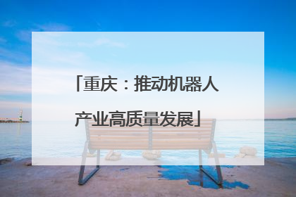 重庆：推动机器人产业高质量发展