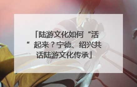 陆游文化如何“活 ”起来？宁德、绍兴共话陆游文化传承