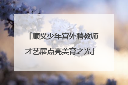 顺义少年宫外聘教师才艺展点亮美育之光