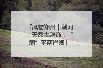 风物郑州｜潮河：天然去雕饰，“潮”平两岸阔