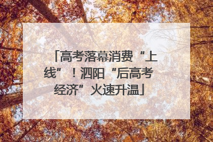 高考落幕消费“上线”！泗阳“后高考经济”火速升温