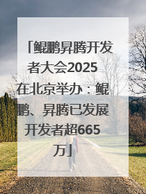 鲲鹏昇腾开发者大会2025在北京举办：鲲鹏、昇腾已发展开发者超665万