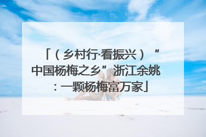 （乡村行·看振兴）“中国杨梅之乡”浙江余姚：一颗杨梅富万家