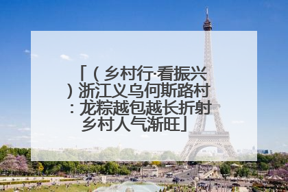 （乡村行·看振兴）浙江义乌何斯路村：龙粽越包越长折射乡村人气渐旺