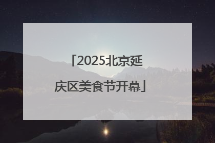 2025北京延庆区美食节开幕