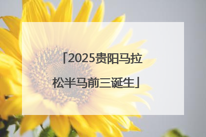 2025贵阳马拉松半马前三诞生