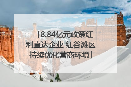 8.84亿元政策红利直达企业 红谷滩区持续优化营商环境