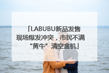 LABUBU新品发售现场爆发冲突，市民不满“黄牛”清空盒机