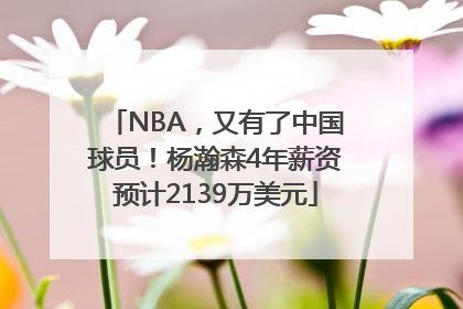 NBA，又有了中国球员！杨瀚森4年薪资预计2139万美元